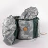 De wollige hooikist /ecologische slowcooker /koelbox - groen met lichtgroen