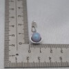 Luxe 925 zilveren oorbellen met kristalparel - lichtblauw/lila
