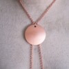 Rosé goud/zwart Body Chain Ketting