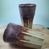 2 keramiek koffiebekers Merlot Large
