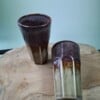 2 keramiek koffiebekers Merlot Large