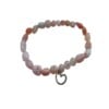 Armband Andes Opaal met zilveren hartje