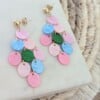 Colourful summer pop oorbellen