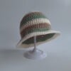 Gehaakt baby zonnehoedje 'Sage, crème en beige'