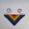 Gehaakte bandana 'Pride regenboog vlag'