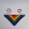 Gehaakte bandana 'Pride regenboog vlag'