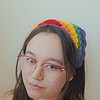 Gehaakte bandana 'Pride regenboog vlag'