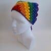 Gehaakte bandana 'Pride regenboog vlag'