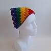 Gehaakte bandana 'Pride regenboog vlag'