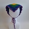 Gehaakte bandana 'Pride regenboog vlag'