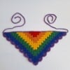 Gehaakte bandana 'Pride regenboog vlag'