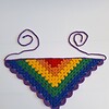 Gehaakte bandana 'Pride regenboog vlag'