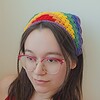 Gehaakte bandana 'Pride regenboog vlag'