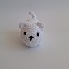 Gehaakte knuffel 'Witte kat'
