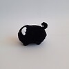 Gehaakte knuffel 'Zwarte kat'