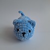 Gehaakte knuffel 'Lichtblauwe kat'