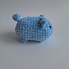 Gehaakte knuffel 'Lichtblauwe kat'