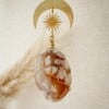 Handgemaakte decoratieve hanger met bloemagaat: voor rust, groei en zachte energie in huis