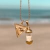 Laguna Beach Pendant ketting Wave Rider goud