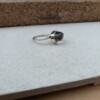 Lodoliet kwarts ring, gezet in zilver met messing