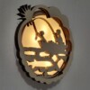 Nachtlampje Vissen - Houten LED lampje voor de baby- en kinderkamer.