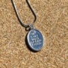 Oceaan Skategirl ketting zilver