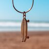 Oceaan Surfskateboard ketting goud