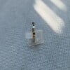 Open zilveren ring met blauwe saffier