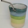 Rietjesbeker blauw- groen