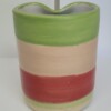 Rietjesbeker rood, roze, groen.
