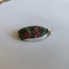 Robijn in Zoisiet zilveren hanger, eigen ontwerp
