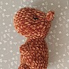 Schattige en Vriendelijke Capybara knuffel, gehaakt in velvet of chenile garen, geschikt voor kinderen onder de 3jaar