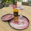 Set dienbladen en wijnbutler