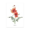 Set van 7 gevouwen A6 kaarten bloemen