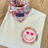 T-shirt Smiley - neon pink