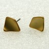 Twisted matte goud knoopoorbellen.