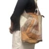 Unieke leren shopper – stijlvol, zomers en duurzaam stoer, stijlvol en handgemaakt van gerecycled materiaal