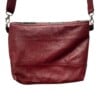 Vintage patchwork leren tas met klepsluiting – handgemaakt & duurzaam