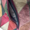 Vintage patchwork leren tas met klepsluiting – handgemaakt & duurzaam
