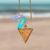 Zeeglas Wave Rider ketting goud