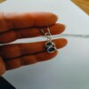 Zilveren hanger met blauwe Regenboog amethist
