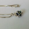Zilveren hanger met blauwe Regenboog amethist
