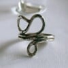 Zilveren ring in bohemian style