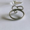 Zilveren ring in bohemian style