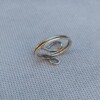 Zilveren ring in bohemian style
