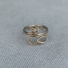Zilveren ring in bohemian style