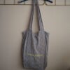 Zomertas, lila gebloemde upcycle tas