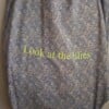 Zomertas, lila gebloemde upcycle tas
