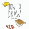how to draw the sea