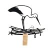 ooievaar op nest